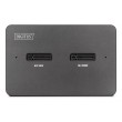 Digitus M.2 NVMe + M.2 SATA SSD docking station with SD Express card reader, USB-CTM
