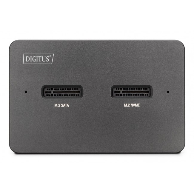 Digitus M.2 NVMe + M.2 SATA SSD docking station with SD Express card reader, USB-CTM