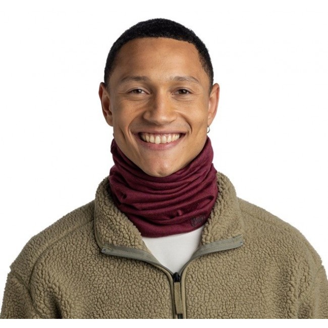 Buff Midweight Merino Wool Multifunctional scarf Red