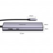 Ugreen 15598 interface hub USB 3.2 Gen 1 (3.1 Gen 1) Type-C 5000 Mbit/s Silver