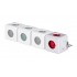 Allocacoc PowerCube Original Type E power extension 5 AC outlet(s) Indoor Red