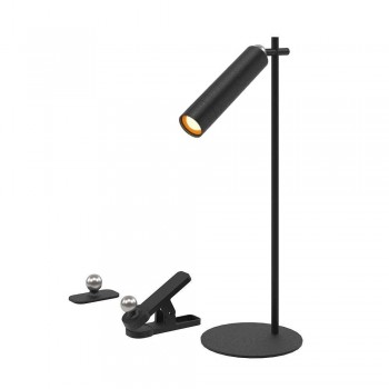 Desk lamp V-TAC VT-7413 4in1, wall lamp, clip, torch 3W LED 37cm 4000K 300lm (SKU 23042) Black