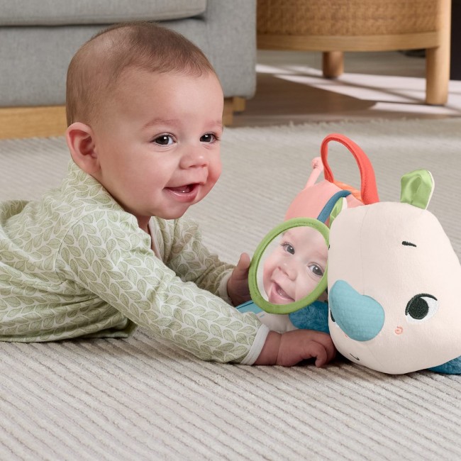 Fisher-Price Planet Friends Tummy Time Roaming Rhino Plush Sensory Toy for Newborn Babies Fisher-Price Planet Friends Tummy Time Roaming Rhino Plush Sensory Toy for Newborn Babies