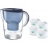 Brita Marella XL jug + 4 Maxtra cartridges blue