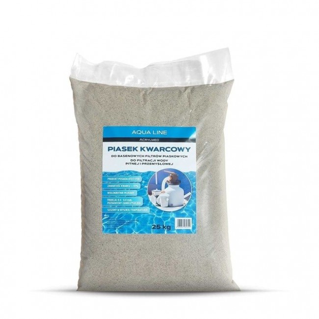 Acrylmed Quartz sand for swimming pool filters, 25 kg Acrylmed Quartz sand for swimming pool filters, 25 kg