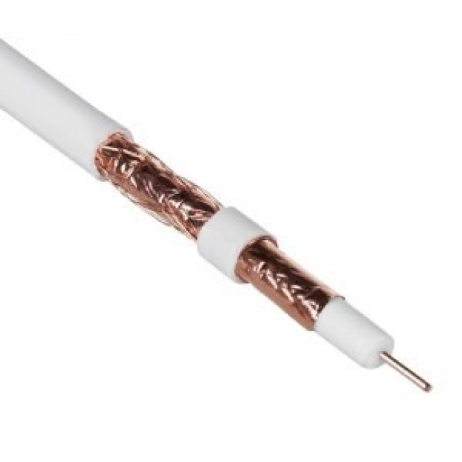 Maclean MCTV-472 coaxial cable RG-6/U 100 m White Maclean MCTV-472 coaxial cable RG-6/U 100 m White