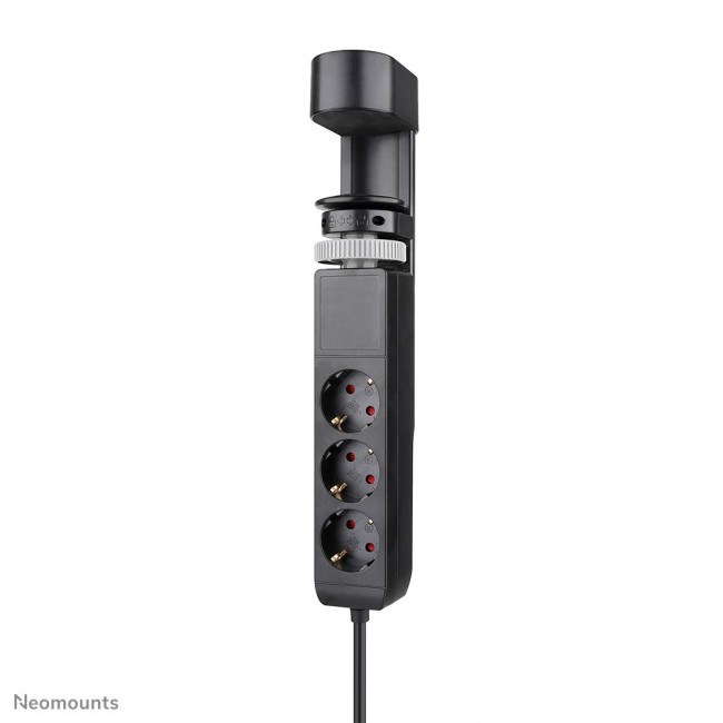 Neomounts DS22-840BL6 Desk socket with clamp and USB-C and USB-A ports - Quick charge