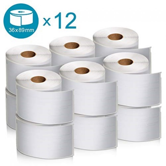 DYMO Authentic LabelWriter Large Address Labels | 36mm x 89mm | Black Print on Clear Labels | 2 Rolls of 130 (260 Easy-Peel Labels) | Self-Adhesive | for LabelWriter Label Makers DYMO Authentic LabelWriter Large Address Labels | 36mm x 89mm | Black Print on Clear Labels | 2 Rolls of 130 (260 Easy-Peel Labels) | Self-Adhesive | for LabelWriter Label Makers