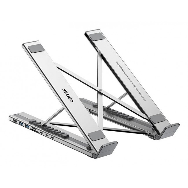 UNITEK D1137AGY01 laptop dock/port replicator Docking USB 3.2 Gen 1 (3.1 Gen 1) Type-C Silver