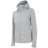 Women's 4F softshell jacket cool light grey melange H4Z22 SFD350 27M