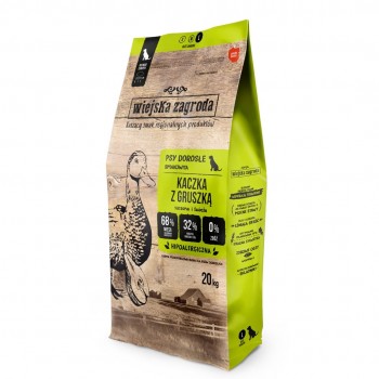 PAN MIĘSKO Duck with pear M - dry dog food - 20kg