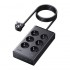 Listwa zasilająca Ugreen S622, 6xAC + 3xUSB + USB-C, GaN, 1.5m - czarna