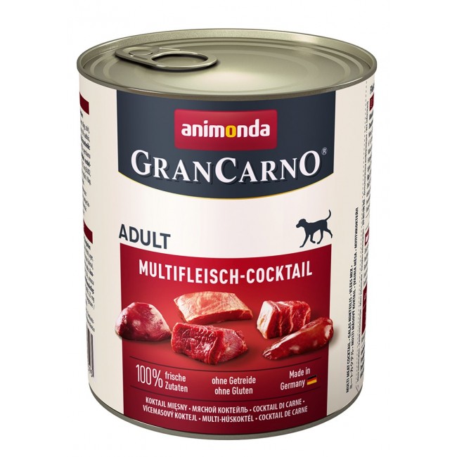 animonda GranCarno multi meat cocktail Beef, Chicken, Game, Heart, Turkey Adult 800 g