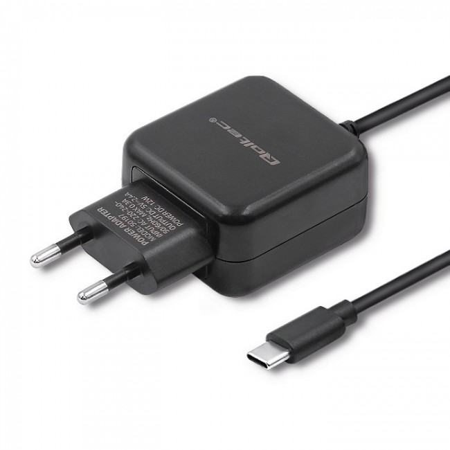 Qoltec 50197 Charger 12W | 5V | 2.4 | USB type C | Black