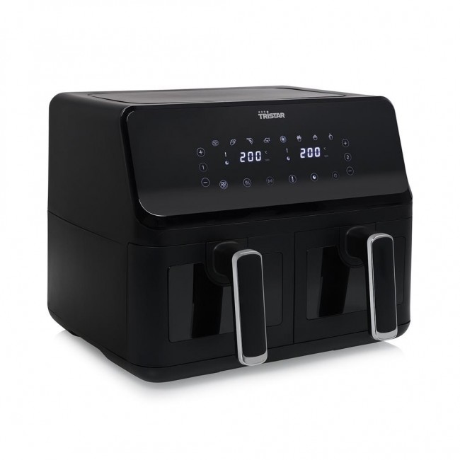 Tristar FR-9040 fryer Double 8 L Stand-alone 2700 W Hot air fryer Black Tristar FR-9040 fryer Double 8 L Stand-alone 2700 W Hot air fryer Black