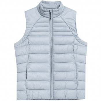 Women's down vest 4F F091 light blue 4FSS23TDJAF091 34S L