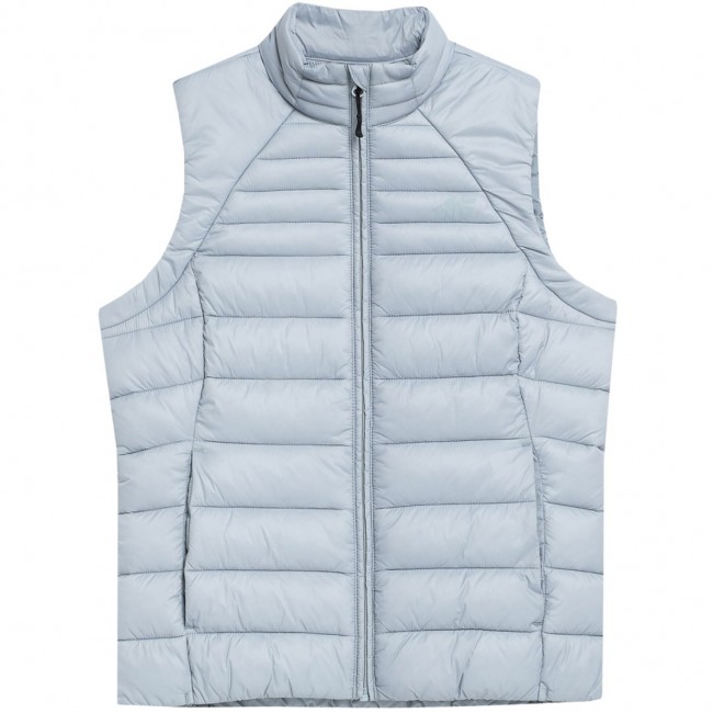 Women's down vest 4F F091 light blue 4FSS23TDJAF091 34S L Women's down vest 4F F091 light blue 4FSS23TDJAF091 34S L
