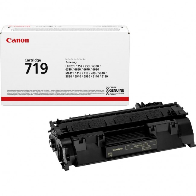 Canon Toner CRG-719 3479B002 cartridge 1 pc(s) Original Black Canon Toner CRG-719 3479B002 cartridge 1 pc(s) Original Black