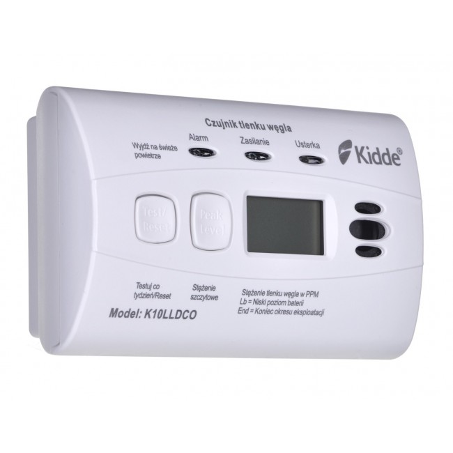 K10LLDCO KIDDE CARBON MONOXIDE AND CARBON MONOXIDE DETECTOR