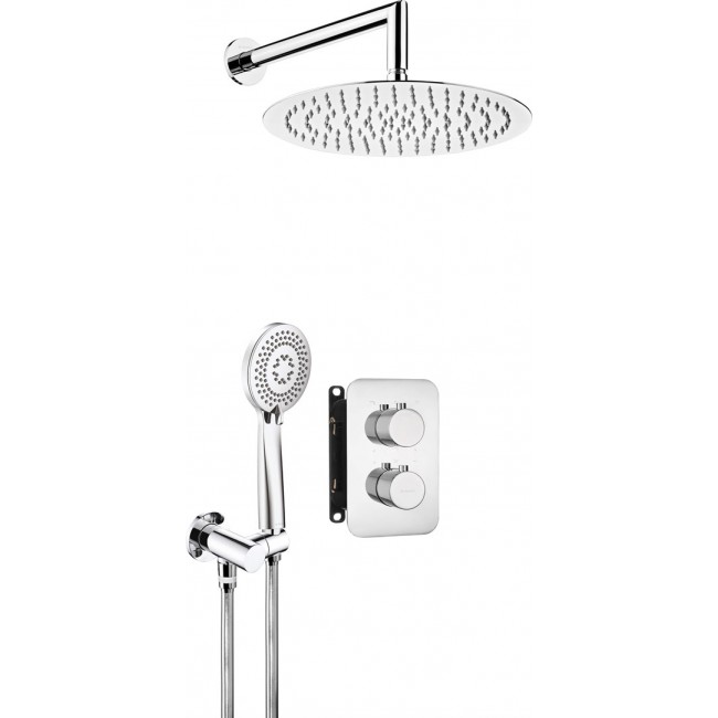 Concealed shower set with thermostatic BOX Concealed shower set with thermostatic BOX