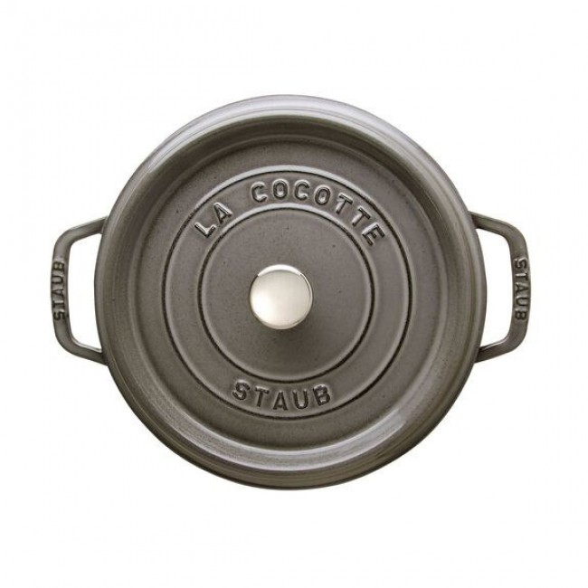 STAUB Cast iron round pot 40500-246-0 3.8l graphite STAUB Cast iron round pot 40500-246-0 3.8l graphite