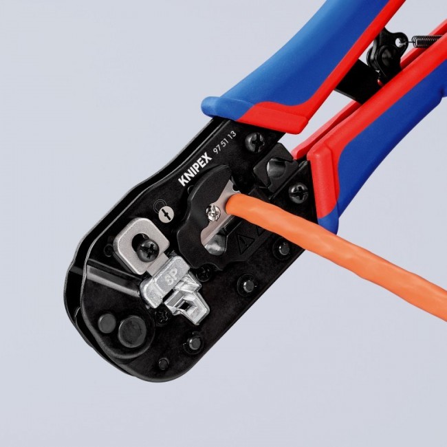 Knipex 97 51 13 cable crimper Crimping tool Black, Blue, Red