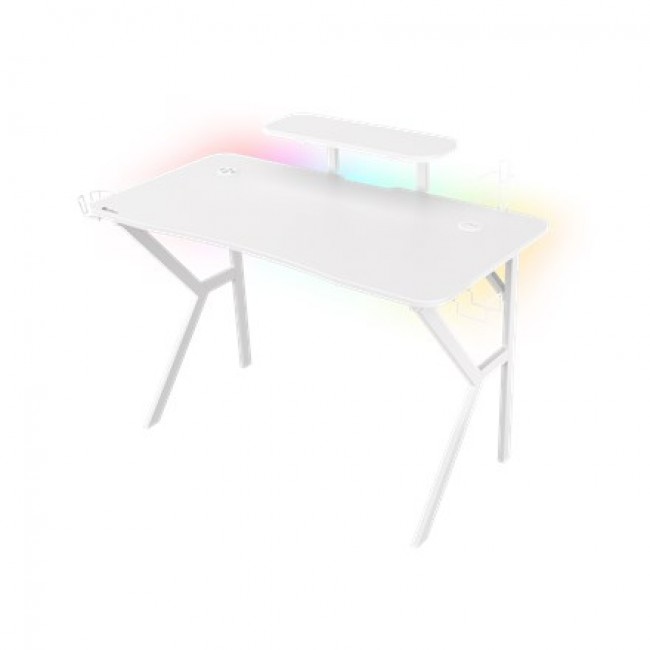 Genesis Gaming Tisch HOLM 320 RGB wei (120cm x 75cm)
