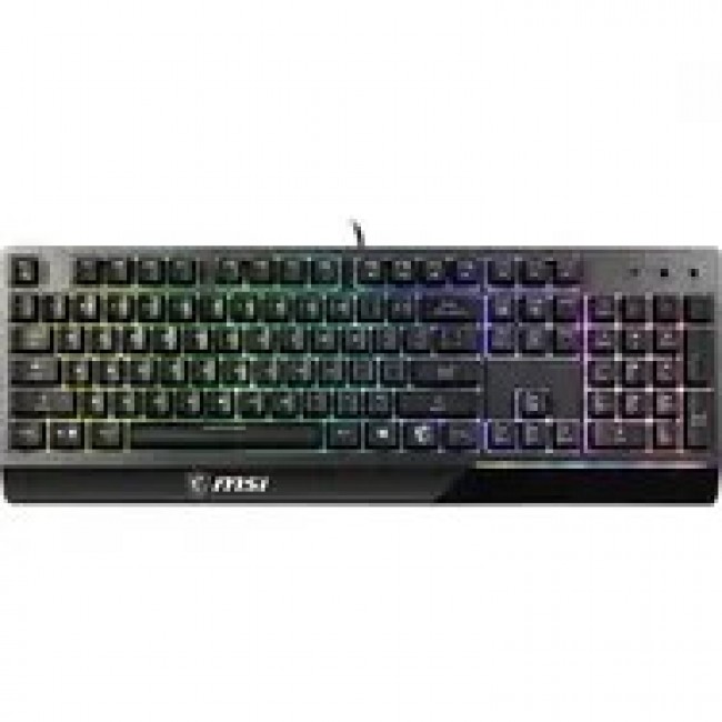 MSI VIGOR GK30 RGB MEMchanical Gaming Keyboard ' DE Layout, MECH. Membrane switches, 6-Zone RGB Lighting, RGB Mystic Light, water repellent keyboard design'