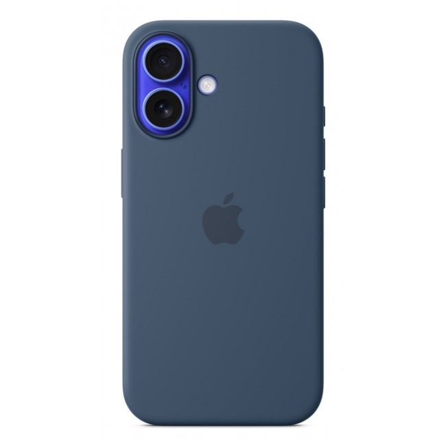 Apple iPhone16 Silicone Case with MagSafe - Denim Apple iPhone16 Silicone Case with MagSafe - Denim