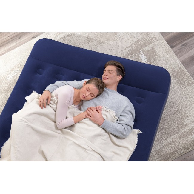 Bestway Air Mattress Queen with Built-in Foot Pump 2.03 m x 1.52 m x 28 cm