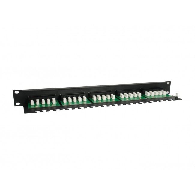 Equip 25-Port Cat.3 RJ45 ISDN Patch Panel, Black Equip 25-Port Cat.3 RJ45 ISDN Patch Panel, Black