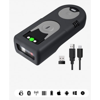 Inateck BCST-43 Handheld bar code reader 1D CMOS Black, Green, Grey