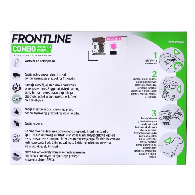 Frontline Combo Spot-on L - Parasite drops for dogs - 3 x 2,68 ml