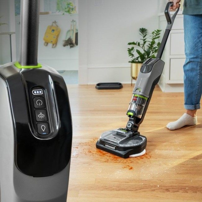 Bissell SpinWave + Vac Pet Pro Stick vacuum Battery Dry&wet Cyclonic Dust bag 0.4 L Black, Grey