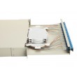 Equip 24-Port Fiber Optic Splice Box, LC Duplex, OS2, 1U, Equipped, Grey