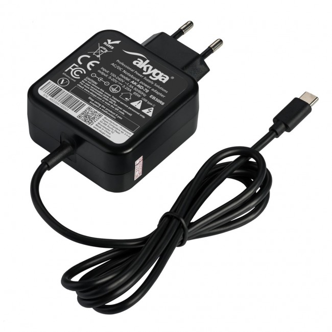 Akyga AK-ND-70 power adapter/inverter Indoor 65 W Black