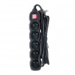 Esperanza ELK215K power extension 3 m 5 AC outlet(s) Indoor Black