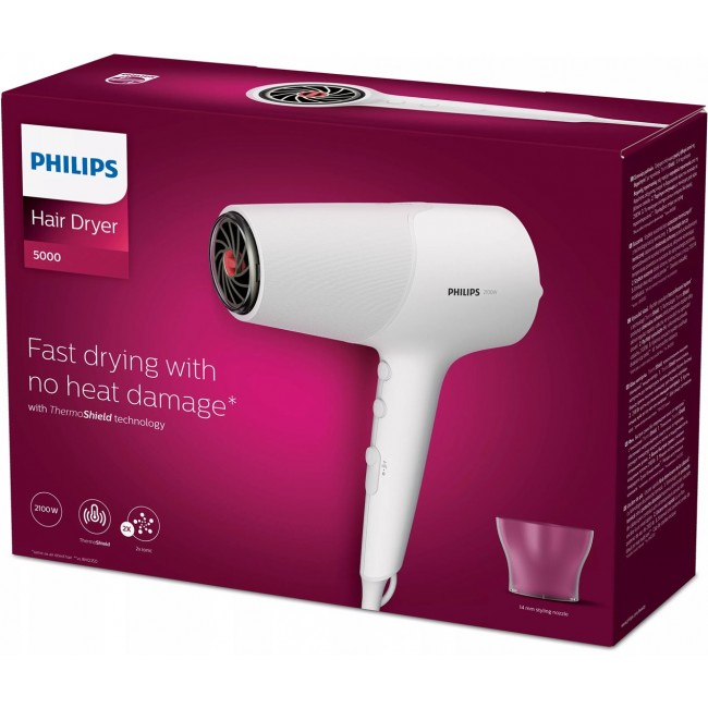Philips 5000 series BHD500/00 hair dryer 2100 W White Philips 5000 series BHD500/00 hair dryer 2100 W White