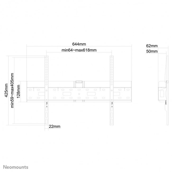 Neomounts LFD-W1640MP TV mount wall 37-75 Neomounts LFD-W1640MP TV mount wall 37-75