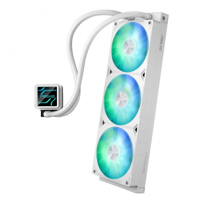 ASUS Prime LC 360 ARGB White Edition Processor All-in-one liquid cooler 12 cm 1 pc(s) ASUS Prime LC 360 ARGB White Edition Processor All-in-one liquid cooler 12 cm 1 pc(s)