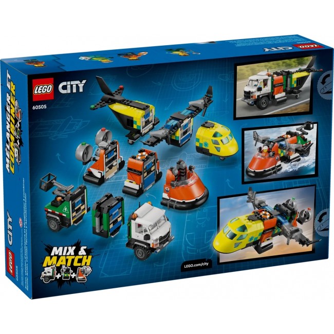 LEGO CITY 60505 Airplane, Service Truck and Hovercraft Rem