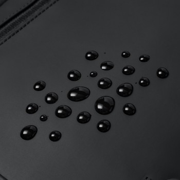 Rivacase Eden backpack Roll top backpack Black Polyester, PU leather