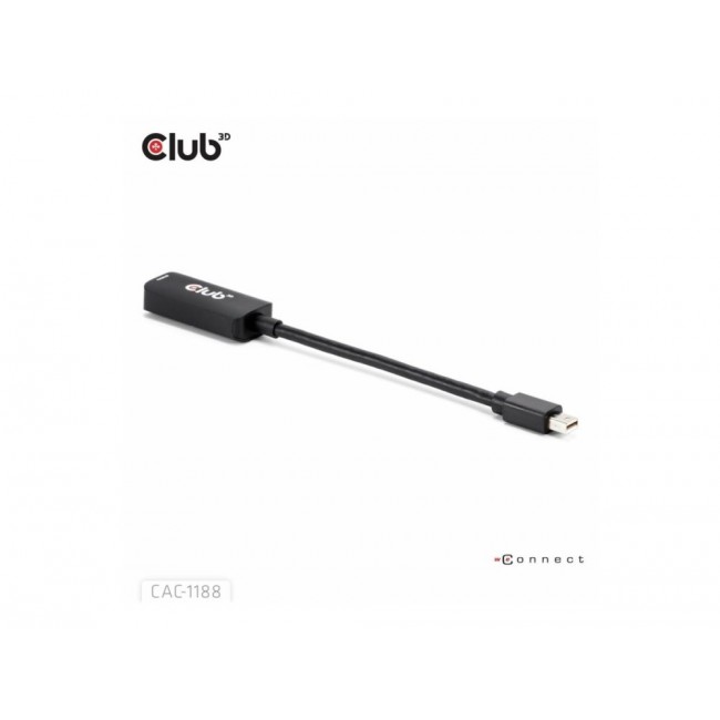 CLUB3D Mini DisplayPort 1.4 to HDMI 8K60Hz M/F Adapter