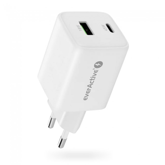 Charger 1 x USB Quick Charge 4.0, 1 x USB-C 45W white