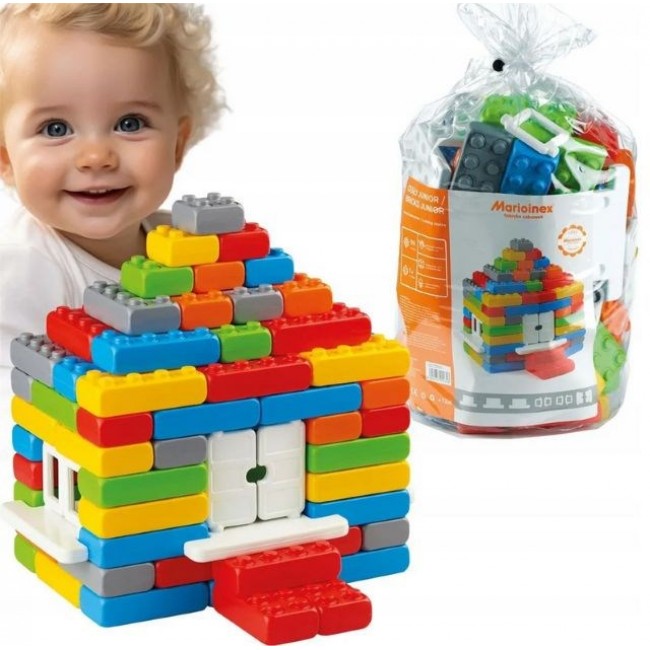 Marioinex Junior Bricks building blocks, 110 pieces