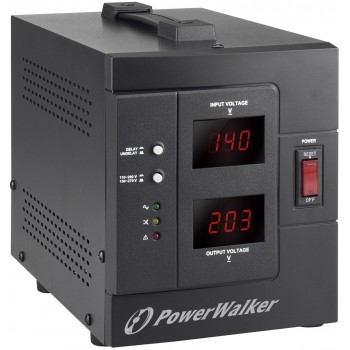 PowerWalker AVR 2000/SIV voltage regulator 2 AC outlet(s) 230 V Black