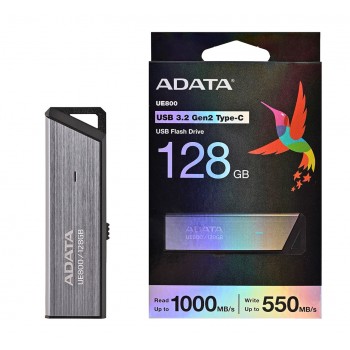 ADATA UE800 USB flash drive 128 GB USB Type-C 3.2 Gen 2 (3.1 Gen 2) Silver