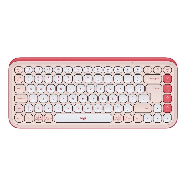 Logitech POP Icon Keys keyboard Universal Bluetooth QWERTY US International Rose