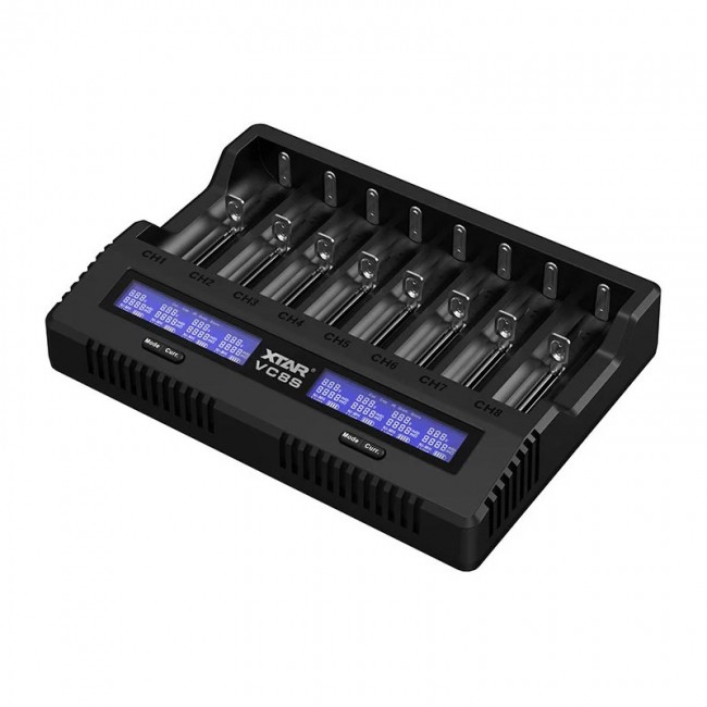 Battery charger Li-ion and NiMH - 8 slots Battery charger Li-ion and NiMH - 8 slots