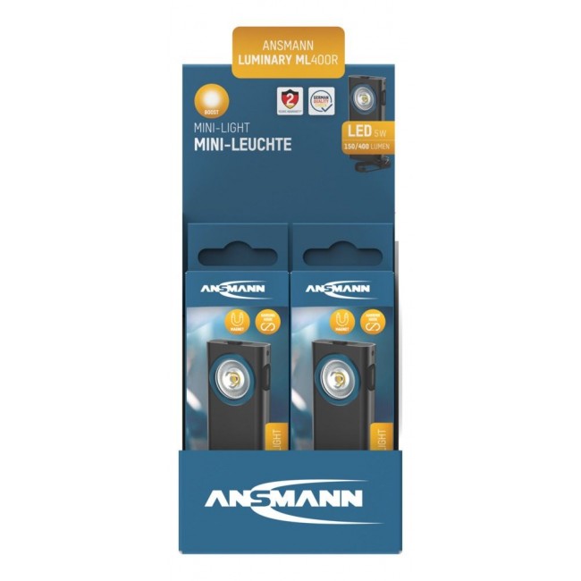 Ansmann ML400R Black Keychain flashlight LED Ansmann ML400R Black Keychain flashlight LED